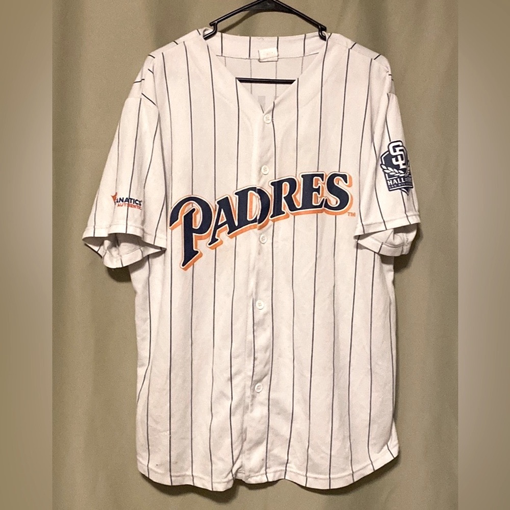 San Diego Ken Caminiti Fanatics Pinstripe SGA Padres Hall of Fame Jersey XL
